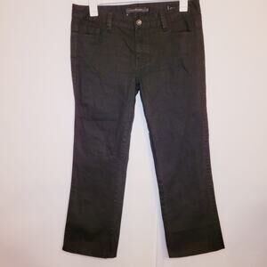 Calvin Klein Womens Classic Black Lean Bootcut Flap Pocket Jeans Size 14